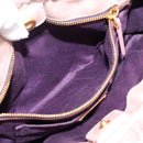 Miu Miu Hand Bag Vitellolux 2way Pink Gold Auth 206863A-23