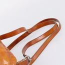 Miu Miu Backpack Patent Leather Brown Silver Auth 206864-10