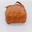 Miu Miu Backpack Patent Leather Brown Silver Auth 206864-11