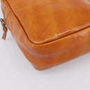 Miu Miu Backpack Patent Leather Brown Silver Auth 206864-13