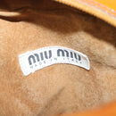 Miu Miu Backpack Patent Leather Brown Silver Auth 206864-19