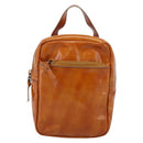 Miu Miu Backpack Patent Leather Brown Silver Auth 206864-2