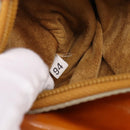 Miu Miu Backpack Patent Leather Brown Silver Auth 206864-25