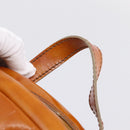 Miu Miu Backpack Patent Leather Brown Silver Auth 206864-8