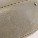 Miu Miu Hand Bag Leather Gray Silver Auth 206866A-7
