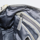 Miu Miu Hand Bag Leather Gray Silver Auth 206866A-25