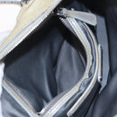 Miu Miu Hand Bag Leather Gray Silver Auth 206866A-26