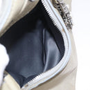 Miu Miu Hand Bag Leather Gray Silver Auth 206866A-27