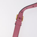 Miu Miu Shoulder Bag Leather Pink Gold Auth 206867A-15