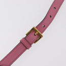 Miu Miu Shoulder Bag Leather Pink Gold Auth 206867A-9