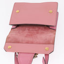 Miu Miu Shoulder Bag Leather Pink Gold Auth 206867A-10