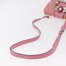 Miu Miu Shoulder Bag Leather Pink Gold Auth 206867A-8