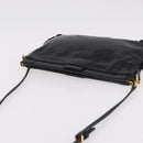Miu Miu Shoulder Bag Vitellolux Black Gold Auth 206868V-6