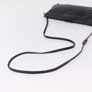 Miu Miu Shoulder Bag Vitellolux Black Gold Auth 206868V-7