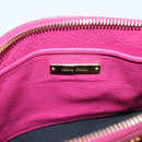 Miu Miu Shoulder Bag Leather Pink Gold Auth 206869A-18