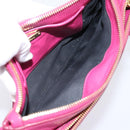 Miu Miu Shoulder Bag Leather Pink Gold Auth 206869A-11