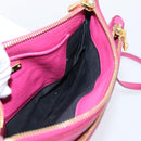 Miu Miu Shoulder Bag Leather Pink Gold Auth 206869A-19