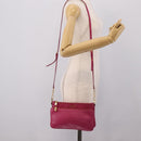 Miu Miu Shoulder Bag Leather Pink Gold Auth 206869A-23