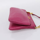 Miu Miu Shoulder Bag Leather Pink Gold Auth 206869A-4
