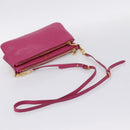 Miu Miu Shoulder Bag Leather Pink Gold Auth 206869A-7