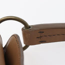 Miu Miu Hand Bag Leather Brown Gold Auth 206871A-9