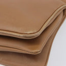 Miu Miu Hand Bag Leather Brown Gold Auth 206871A-10