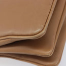 Miu Miu Hand Bag Leather Brown Gold Auth 206871A-15