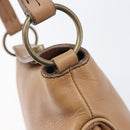 Miu Miu Hand Bag Leather Brown Gold Auth 206871A-20
