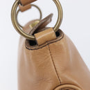 Miu Miu Hand Bag Leather Brown Gold Auth 206871A-22
