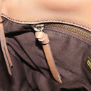 Miu Miu Hand Bag Leather Brown Gold Auth 206871A-27