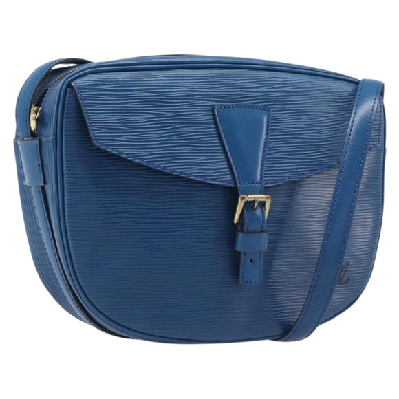 LOUIS VUITTON Epi June Feuille Shoulder Bag Blue M52155 LV Auth 206872A