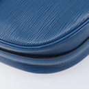 LOUIS VUITTON Epi June Feuille Shoulder Bag Blue M52155 LV Auth 206872A-12