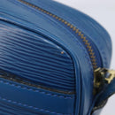 LOUIS VUITTON Epi June Feuille Shoulder Bag Blue M52155 LV Auth 206872A-16