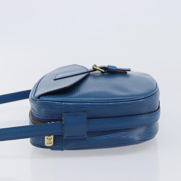 LOUIS VUITTON Epi June Feuille Shoulder Bag Blue M52155 LV Auth 206872A