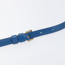 LOUIS VUITTON Epi June Feuille Shoulder Bag Blue M52155 LV Auth 206872A-9