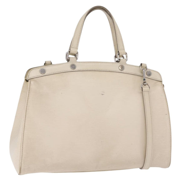 LOUIS VUITTON Epi Blair MM Hand Bag 2way White Yvoire M40330 LV Auth 206873