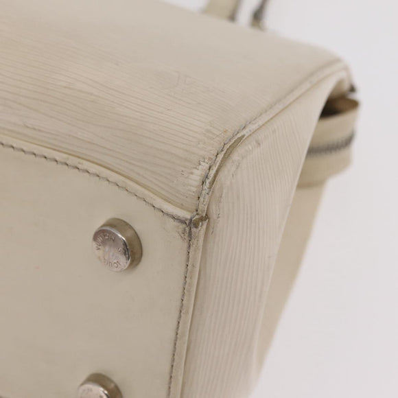 LOUIS VUITTON Epi Blair MM Hand Bag 2way White Yvoire M40330 LV Auth 206873