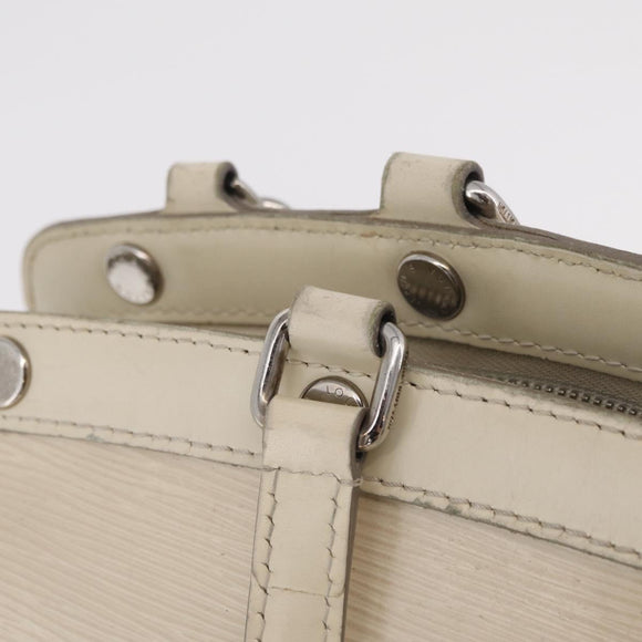 LOUIS VUITTON Epi Blair MM Hand Bag 2way White Yvoire M40330 LV Auth 206873