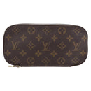 LOUIS VUITTON Monogram Trousse Brush PM Cosmetic Pouch M47510 LV Auth 206874-13