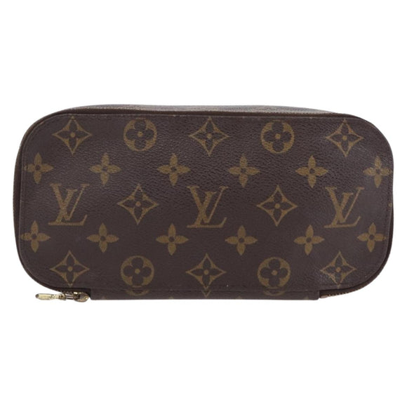 LOUIS VUITTON Monogram Trousse Brush PM Cosmetic Pouch M47510 LV Auth 206874
