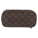 LOUIS VUITTON Monogram Trousse Brush PM Cosmetic Pouch M47510 LV Auth 206874-2