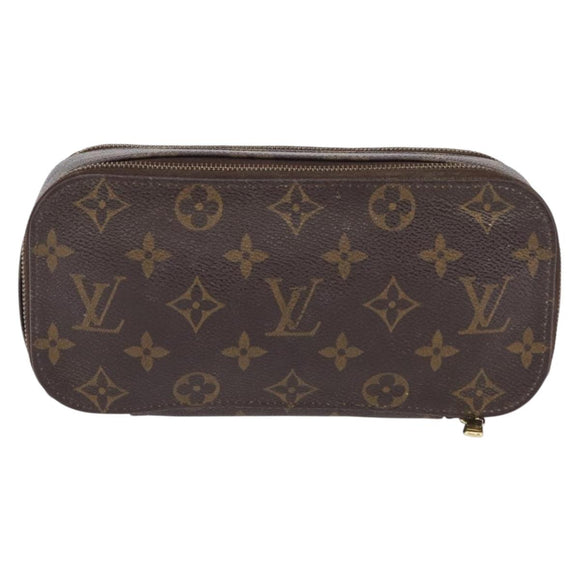LOUIS VUITTON Monogram Trousse Brush PM Cosmetic Pouch M47510 LV Auth 206874