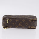 LOUIS VUITTON Monogram Trousse Brush PM Cosmetic Pouch M47510 LV Auth 206874-6