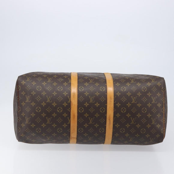 LOUIS VUITTON Monogram Keepall 55 Boston Bag M41424 LV Auth 206875