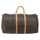 LOUIS VUITTON Monogram Keepall 55 Boston Bag M41424 LV Auth 206875-2