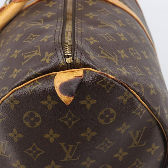 LOUIS VUITTON Monogram Keepall 55 Boston Bag M41424 LV Auth 206875