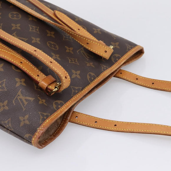 LOUIS VUITTON Monogram Bucket GM Shoulder Bag M42236 LV Auth 206879