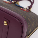 LOUIS VUITTON Monogram Totem Alma PM Hand Bag Purple LV Auth 206881SAM-11