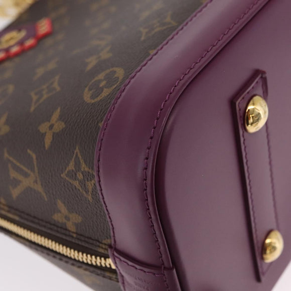 LOUIS VUITTON Monogram Totem Alma PM Hand Bag Purple LV Auth 206881SAM