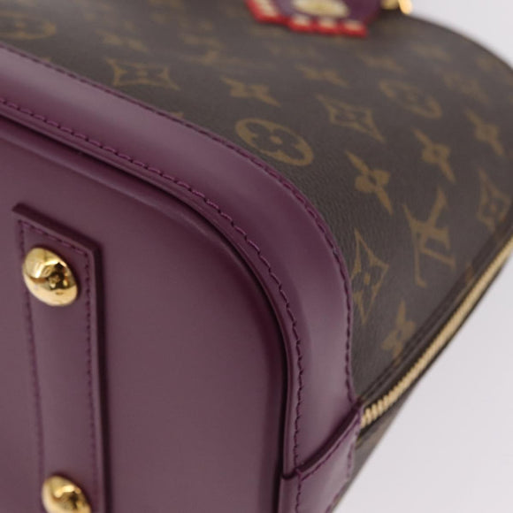 LOUIS VUITTON Monogram Totem Alma PM Hand Bag Purple LV Auth 206881SAM